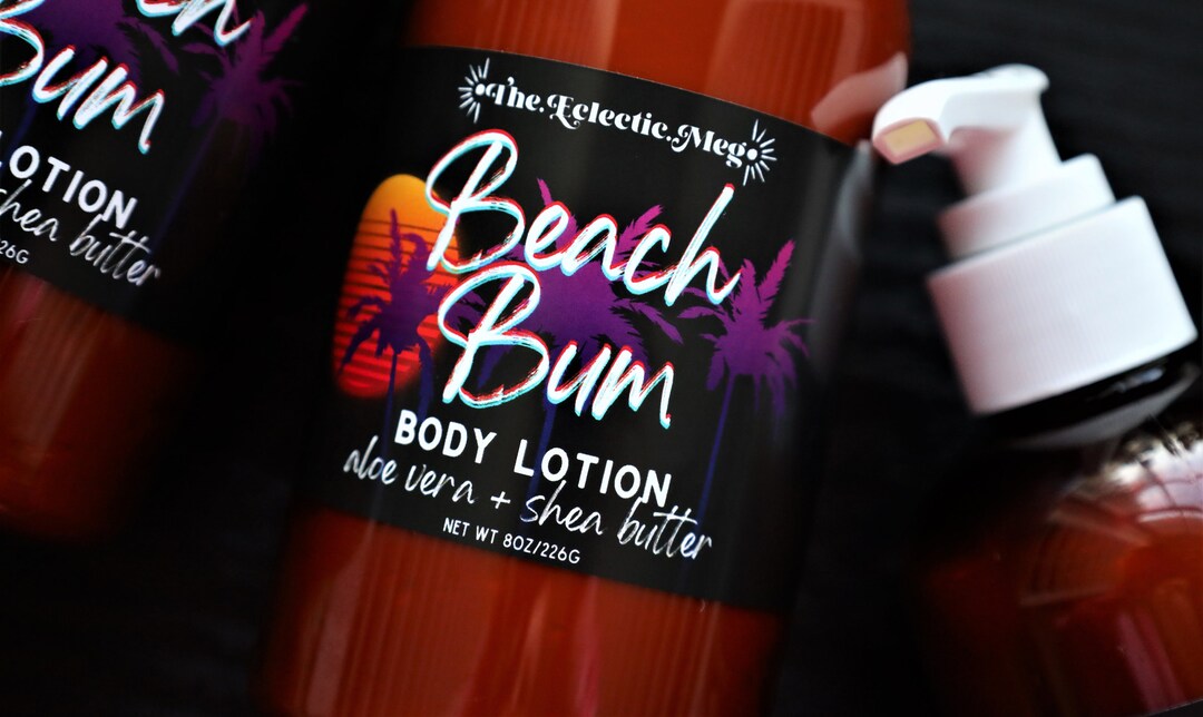 Beach Bum Body Lotion W/ Aloe Chamomile and Shea Butter Etsy