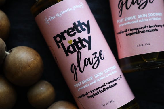 Pretty Kitty Glaze Post Shave Skin Soother w/ Tamanu, Hemp, and Rosehip Oil