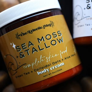 Tallow Body Cream w/ Seamoss, Aloe, and Green Tea