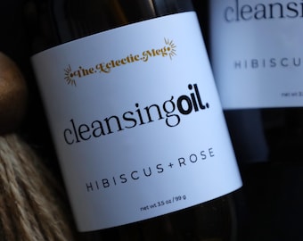 Large Luxe Cleansing Oil w/ Hibiscus Extract, Tamanu Oil, and Comfrey