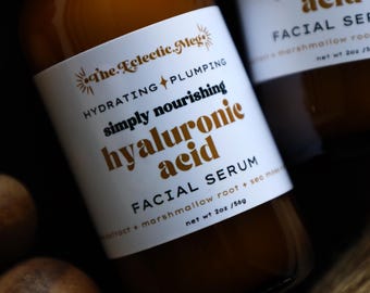 Hyaluronic Acid Serum w/ Sea Moss Extract, Apple Extract, and Aloe Vera