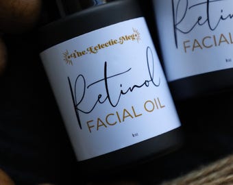 Retinol Facial Oil w/ Hemp Seed Oil, Sea Buckthorn, and Comfrey