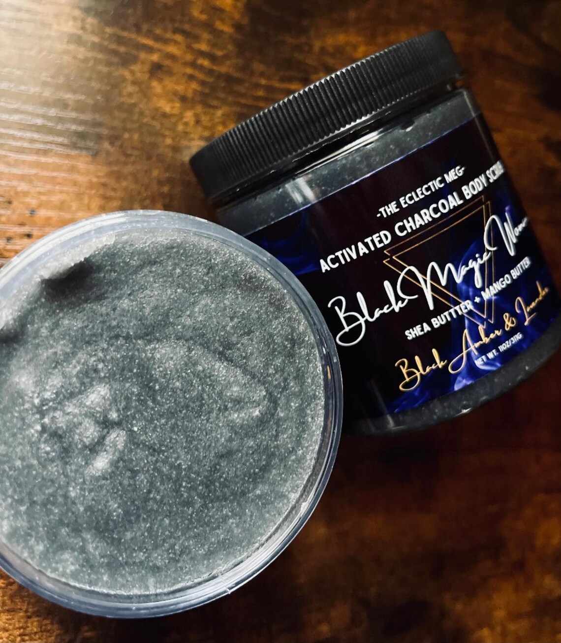 Activated Charcoal Body Scrub w/ Shea and Mango Butter Etsy