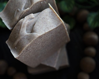 Cashmere Cream Exfoliating Bar w/ Crushed Walnut, Cocoa Butter, and Coconut Milk