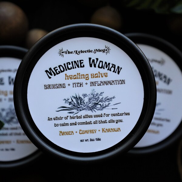 Medicine Woman Salve w/ Arnica, Comfrey, and Karanja