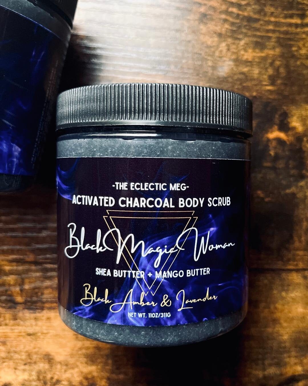 Activated Charcoal Body Scrub w/ Shea and Mango Butter Etsy
