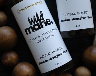 Scalp Growth Oil w/ Black Castor Oil, Sea Moss, and Bamboo Extract