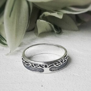 Männer Wikinger Ring Yggdrasil Weltenbaum Sterling Silber Schmuck Baum des Lebens nordischen Band nordischen Ring Mann keltischen Ring 14K Gold heidnischen Ehering