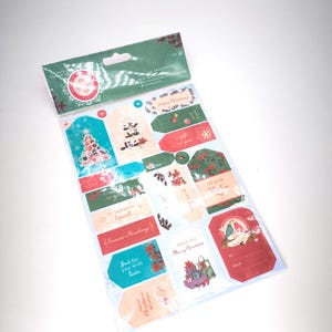 docraft papieren labelset 2 geperforeerde vellen ca. DinA5 Kerst