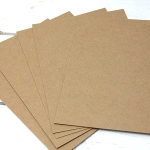 25 x carta kraft DIN A4 marrone 280g/metro bianco