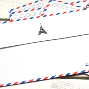 3 x B6 Kraftpapier Airmail Briefumschläge Vintage Bild 3