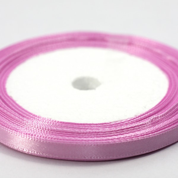 0.09 EUR/1m - Satinband Rolle 22.5m 6mm rosa II