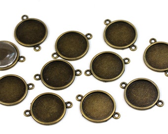 4 sockets II bronze pendant 18 mm