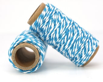 0.34 EUR/1m Mini Bakers Twine blau-Weiß 10m Kordel