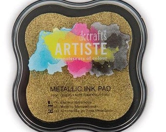 Stempelkissen Pigment goldfarben INK Pad