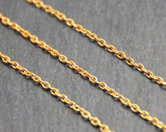 1.40 EUR/1m - Gliederkette 4x3mm goldfarben