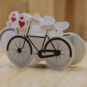 Geschenkdoos fiets 10x3,5x6,8 cm kraftpapier doos DIY trouwbedankjes