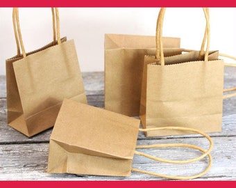 12 gift bags with handle kraft paper * 2.WAHL *