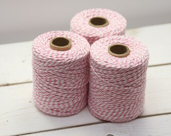 0.08 EUR/1 m XXL pink-white cord cord band 150 m