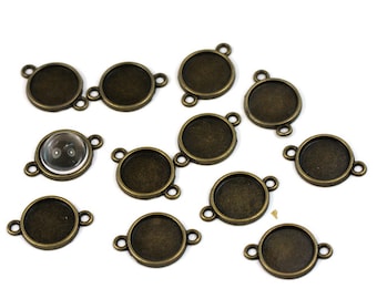 10 sockets II bronze pendant 12 mm