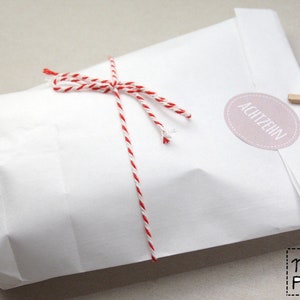 Paper bags white size S with bottom gift bags bottom bags image 1