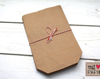 Paper bags brown size L Bottom gift bags Bottom bags