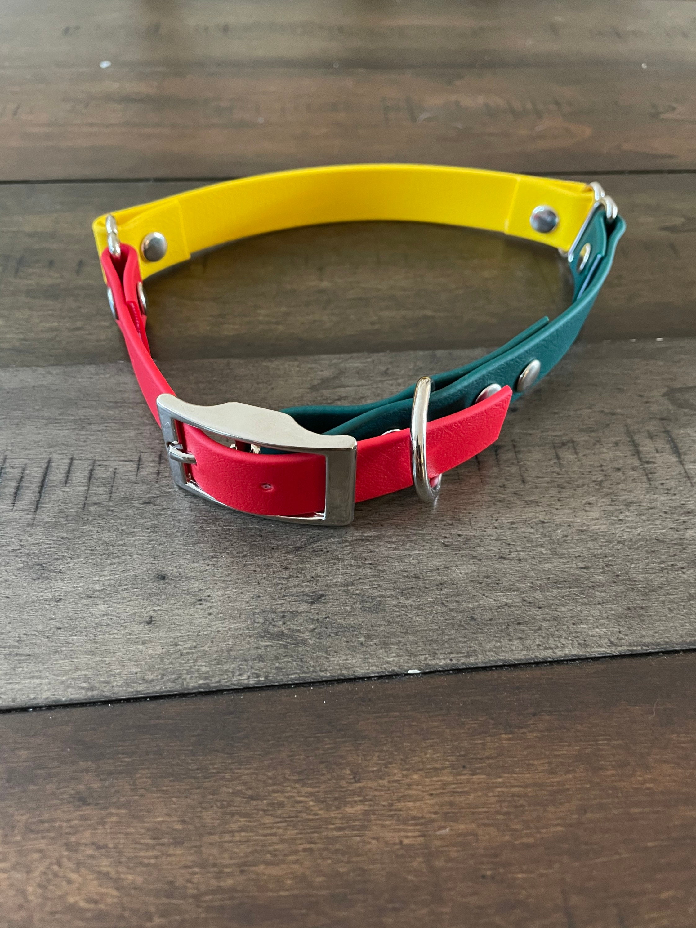 Biothane Rasta Dog Collar Etsy
