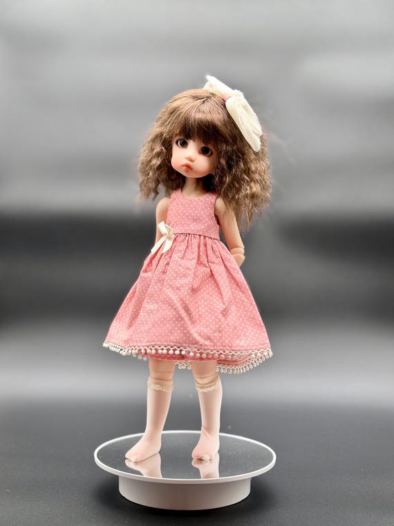 Pink and White Doll Dress Set for 15" Linda Macario Dolls - Etsy