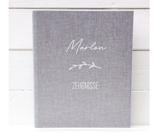 Carpeta de notas personalizada para niños y niñas | Regalo para la vuelta al cole | Carpeta de tela/lino | Carpeta de anillas