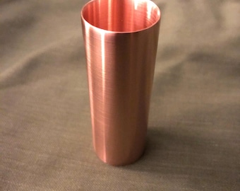 JSA Cu77 Simply Copper, Streamlined Guitar Slide w/Comfort Bevel—US Ring Size 10