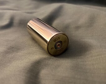 Slide de guitarra de concha de espingarda de latão JSA Zn45 “Super Middleweight Winchester” (tamanho de anel dos EUA 9)
