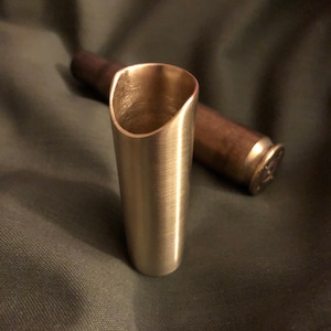 JSA Zn64 .50 Cal Brass Casing, Low Profile, Guitar Slide (US Ring Size - 7)