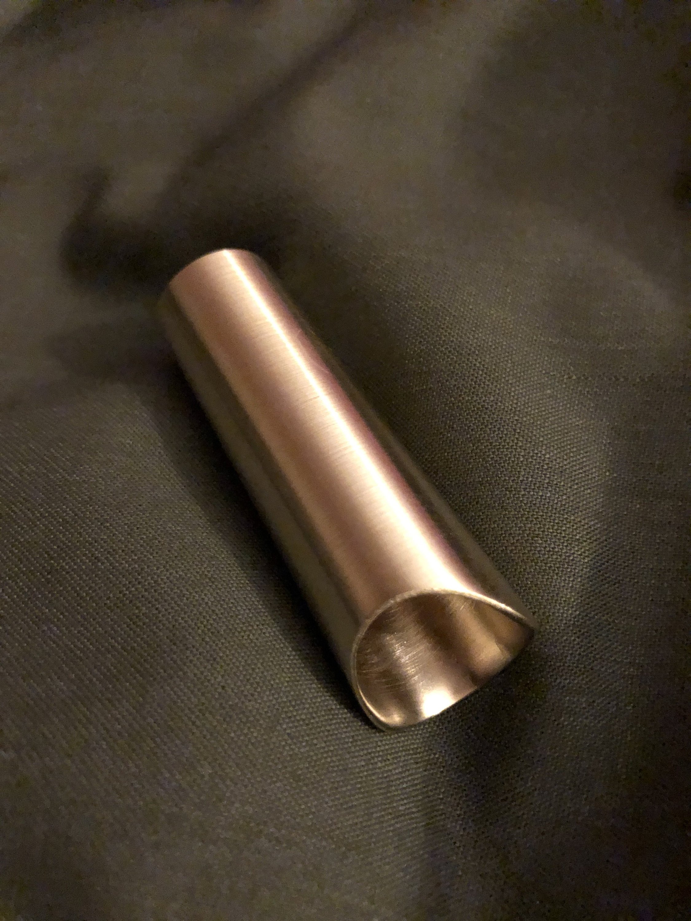Slide Per Chitarra JSA Zn64.50 In Ottone – Bossolo Calibro .50, Basso Profilo, Taglia Anello USA 7 - copertina