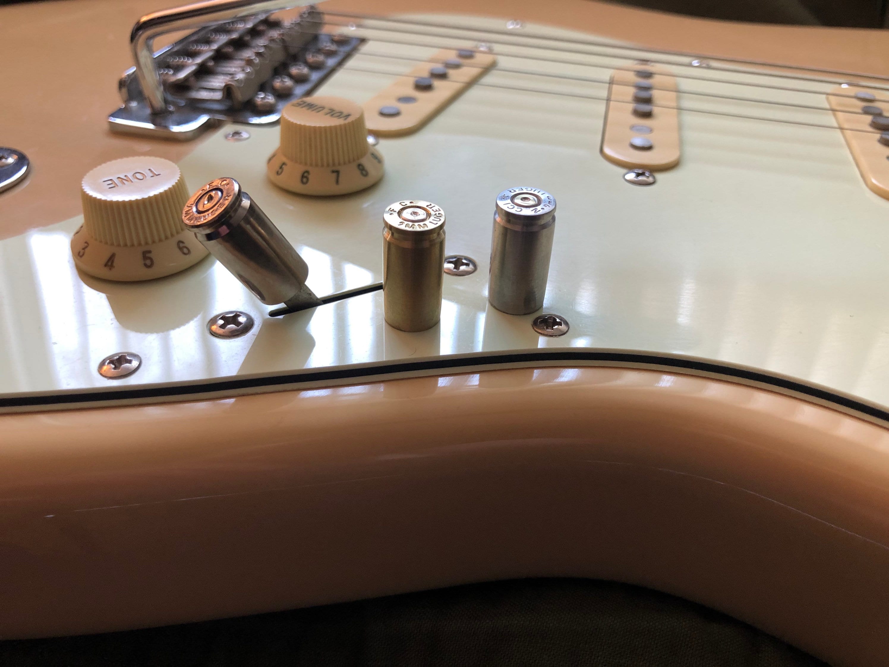 Gitarrenteile - Halsmontageplatte - Wunschgravur Geätzt