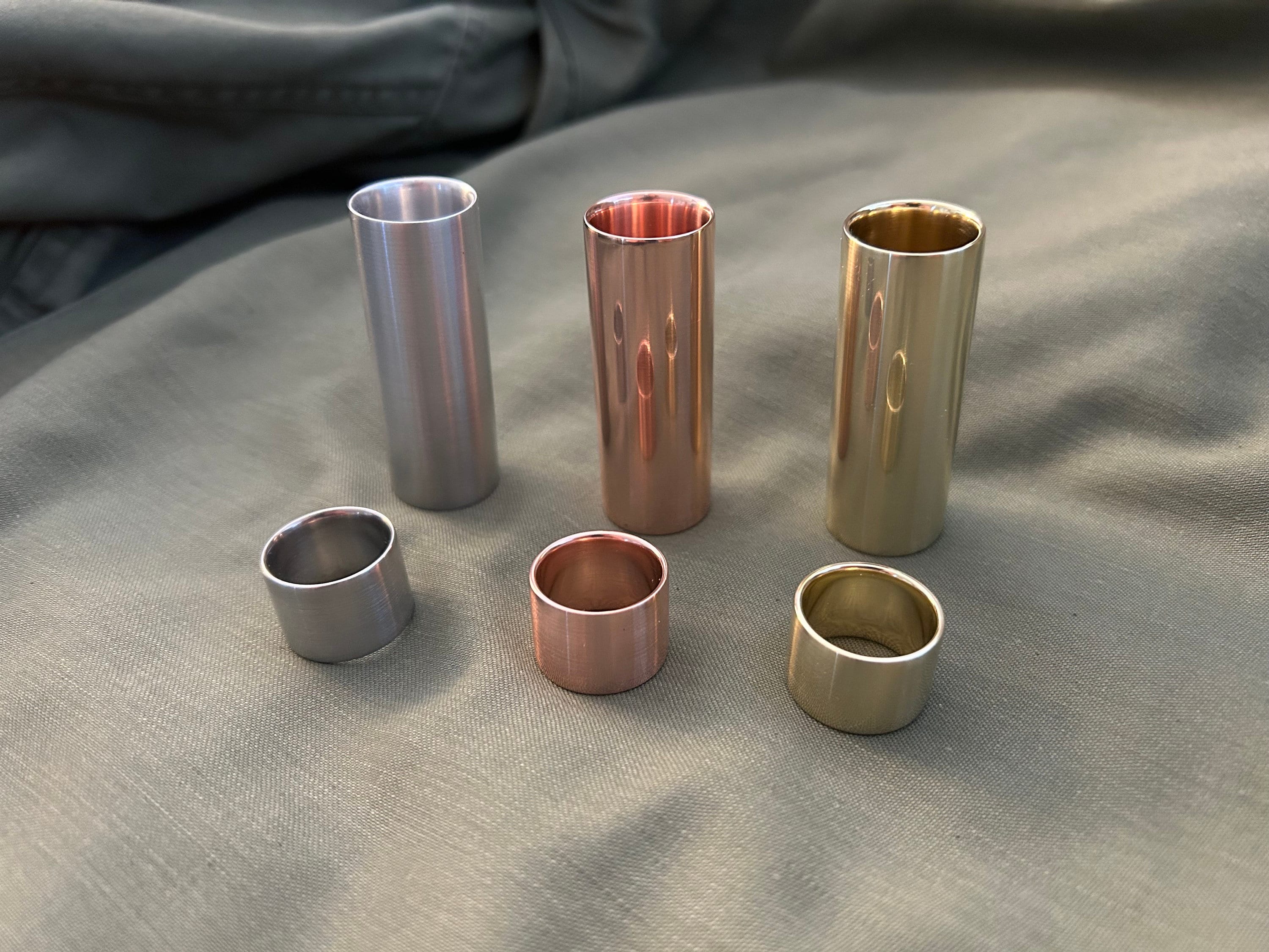 Gintar Ringer Slide JSA “smoothraw Ultra Duo Trio” Trifecta Series, Aluminum, Copper ...