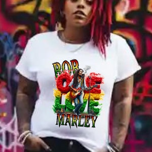 Bob Marley Tee Feel the Rhythm, Embrace the Legacy – Vintage Reggae Tee