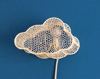 Woven raffia wall light - Nuage