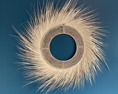 Decorative frame in raffia 100cm