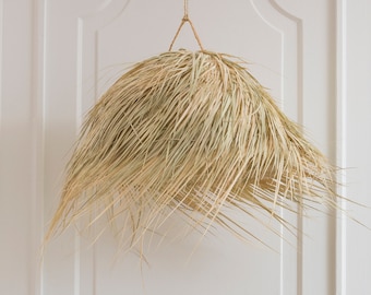 Boho straw pendant light 60cm - Ball