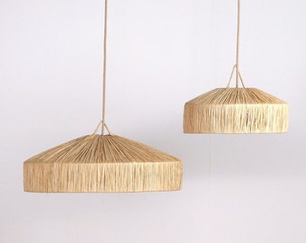 Raffia pendant light - Parasol