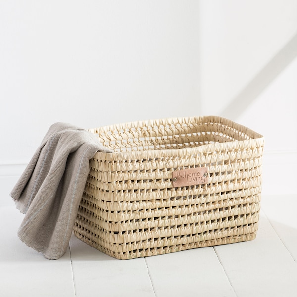 Palm Leaf Storage Basket