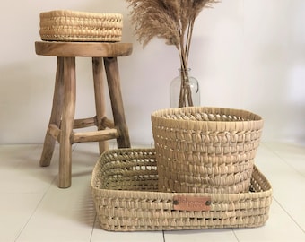 Palm leaf basket