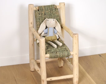 Small wooden armchair for children
