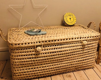 woven toy chest