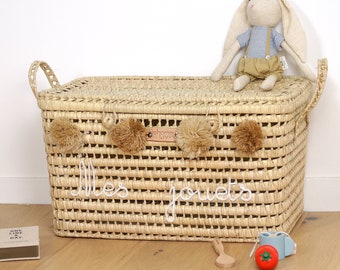 Wicker Toy Box 60cm, My Toys Storage Trunk, Handmade