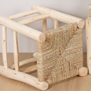 Tabouret marocain en bois image 6