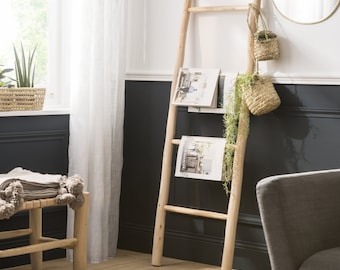 Escalera decorativa de madera de 150 cm