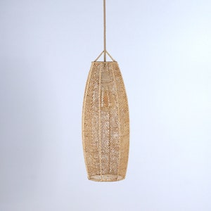 Raffia lace pendant light - Slim