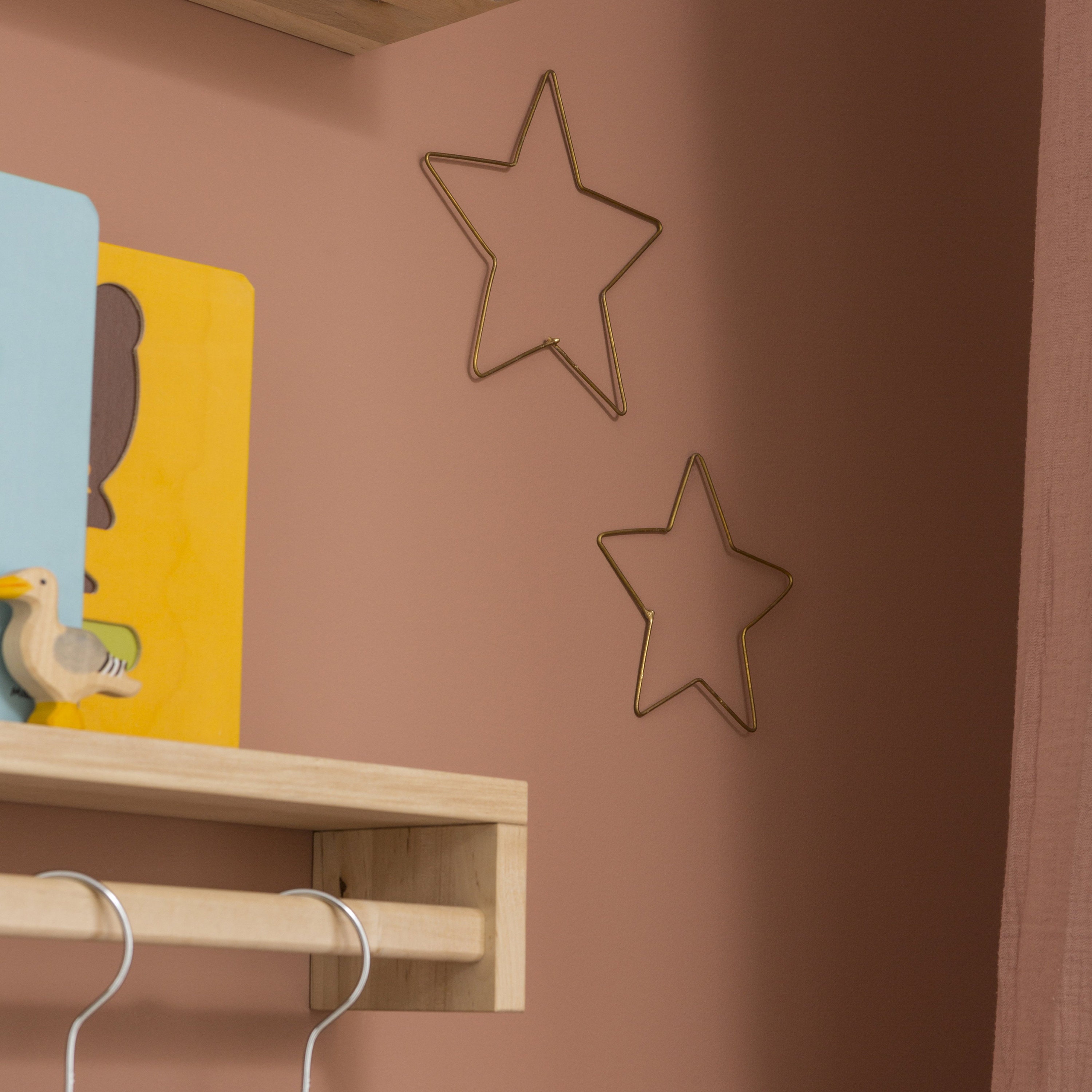 Étoile en Laiton Doré - Contour