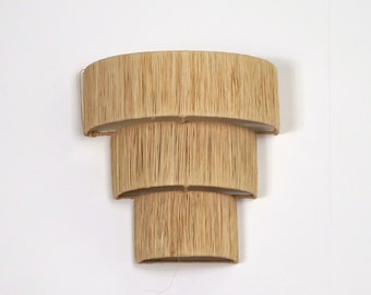 Raffia wall light - Triple
